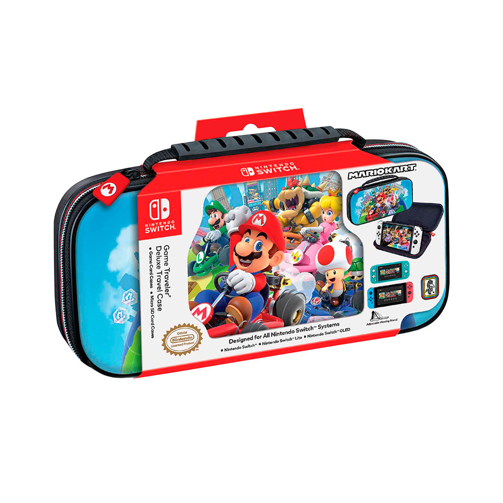 GAME TRAVELER DELUXE TRAVEL CASE NINTENDO SWITCH MARIO KART NecdigitalStore Tienda Gamer