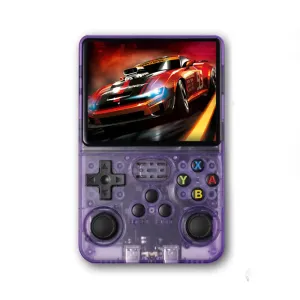 CONSOLA RETRO PORTÁTIL 128GB R36S PURPURA