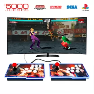 CONSOLA RETRO ARCADE PANDORA BOX 12S TEKKEN S 5000 JUEGOS 2 PIEZAS